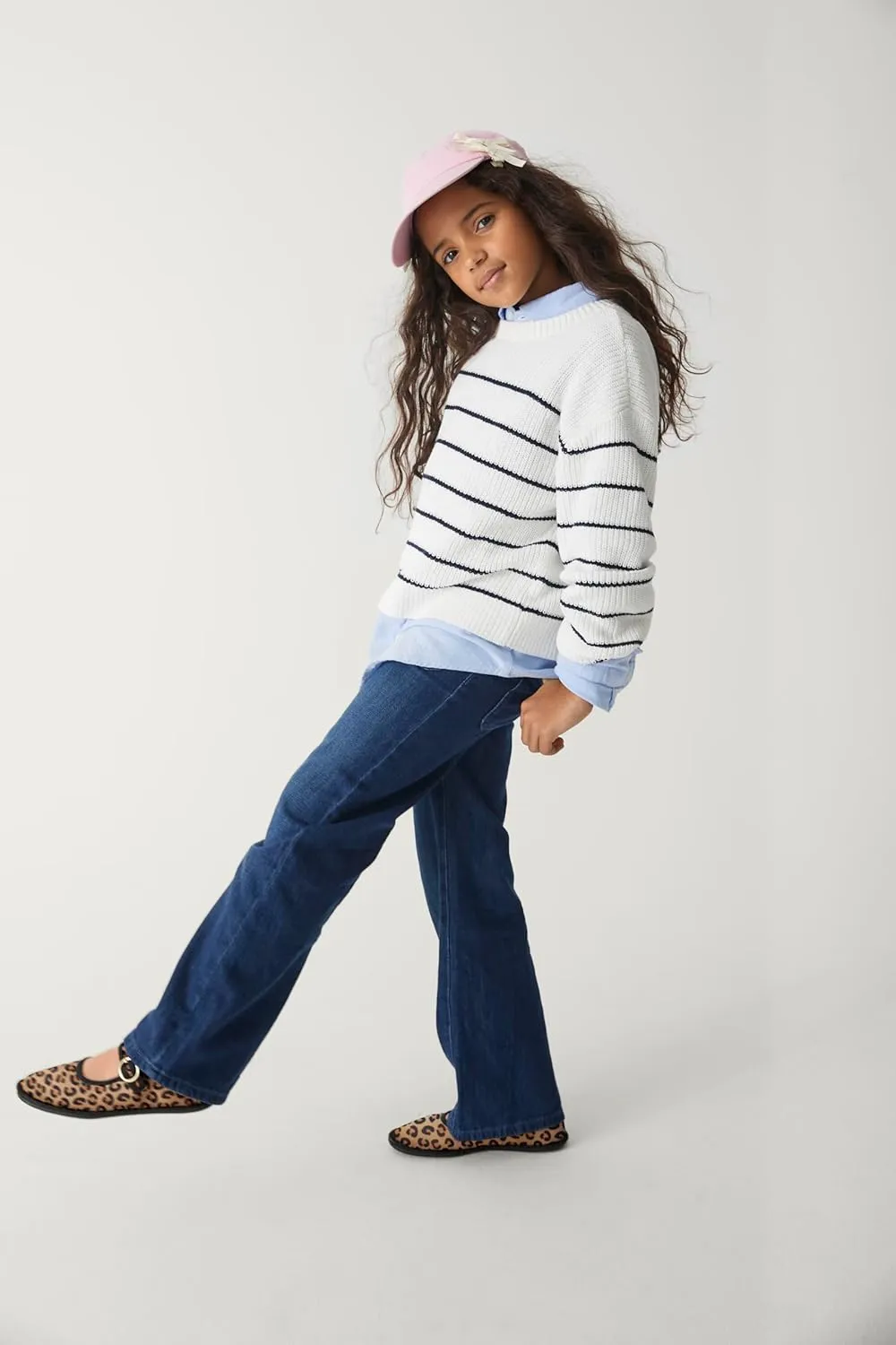 The Children's Place Girls' Long Sleeve Crew Neck Pullover Sweater