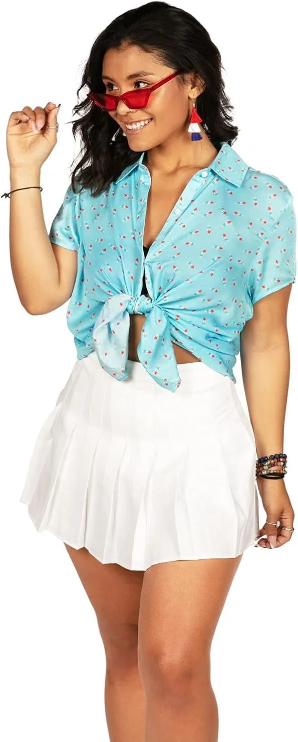 Tipsy Elves 4th of July Shirts for Women - Patriotic Women's Button Down Shirts