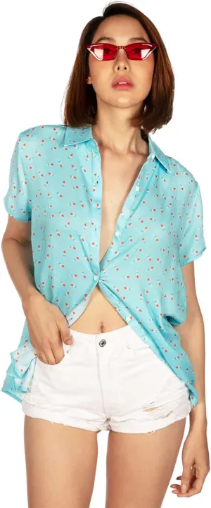 Tipsy Elves 4th of July Shirts for Women - Patriotic Women's Button Down Shirts