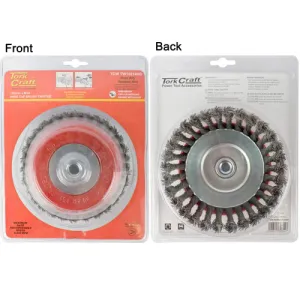 TORK CRAFT WIRE CUP BRUSH TWISTED 150MM X M14 WITH 0.80MM WIRE HEAVY DUTY TCW TW15014HD
