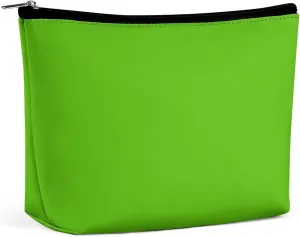 Travel Makeup Bag, Bright Green Cosmetic Bags for Women Large Capacity Waterproof Toiletry Pouch Make up Organizer