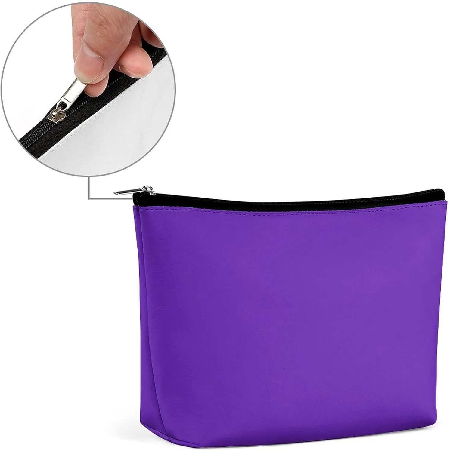Travel Makeup Bag, Brilliant Purple Cosmetic Bags for Women Large Capacity Waterproof Toiletry Pouch Make up Organizer