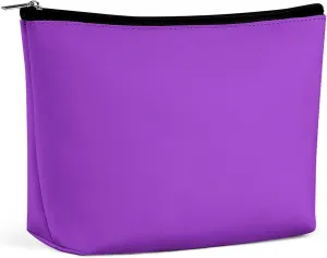 Travel Makeup Bag, Dark Orchid Solid Color Cosmetic Bags for Women Large Capacity Waterproof Toiletry Pouch Make up Organizer