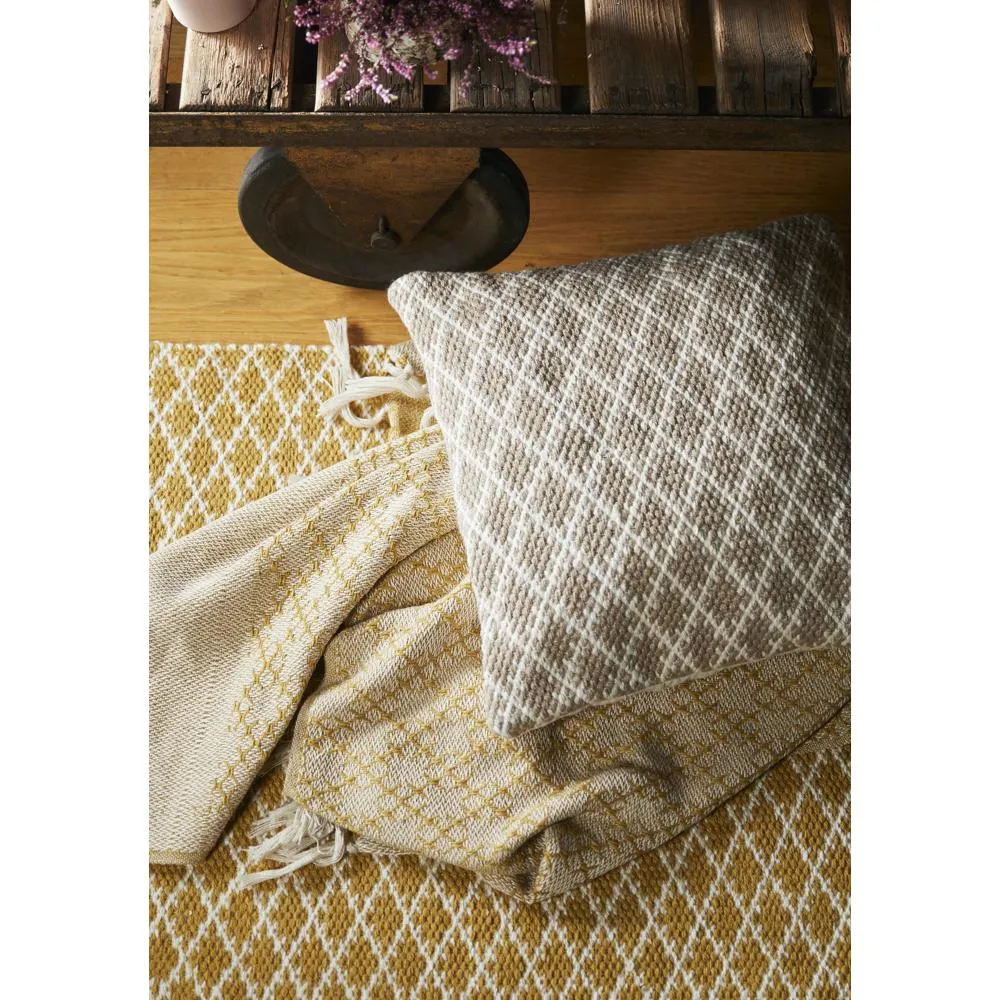 Trellis Cushion Natural