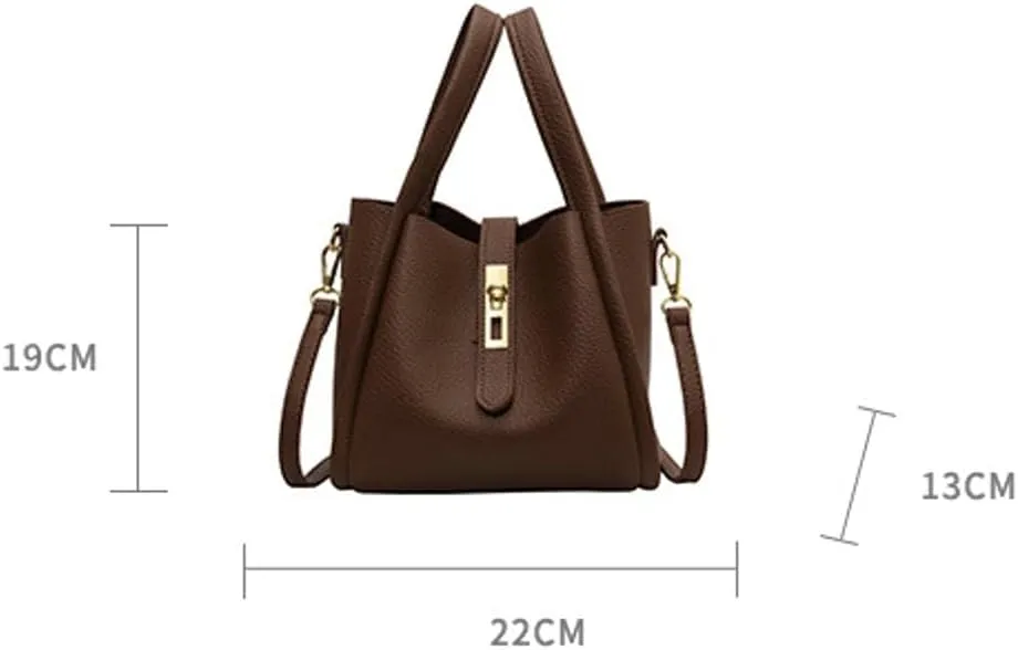 Trendy Vintage Bucket Bag for Woman Crossbody Bag Small Vintage Elegant Tote Bag Shoulder Handbags Cluth Purse