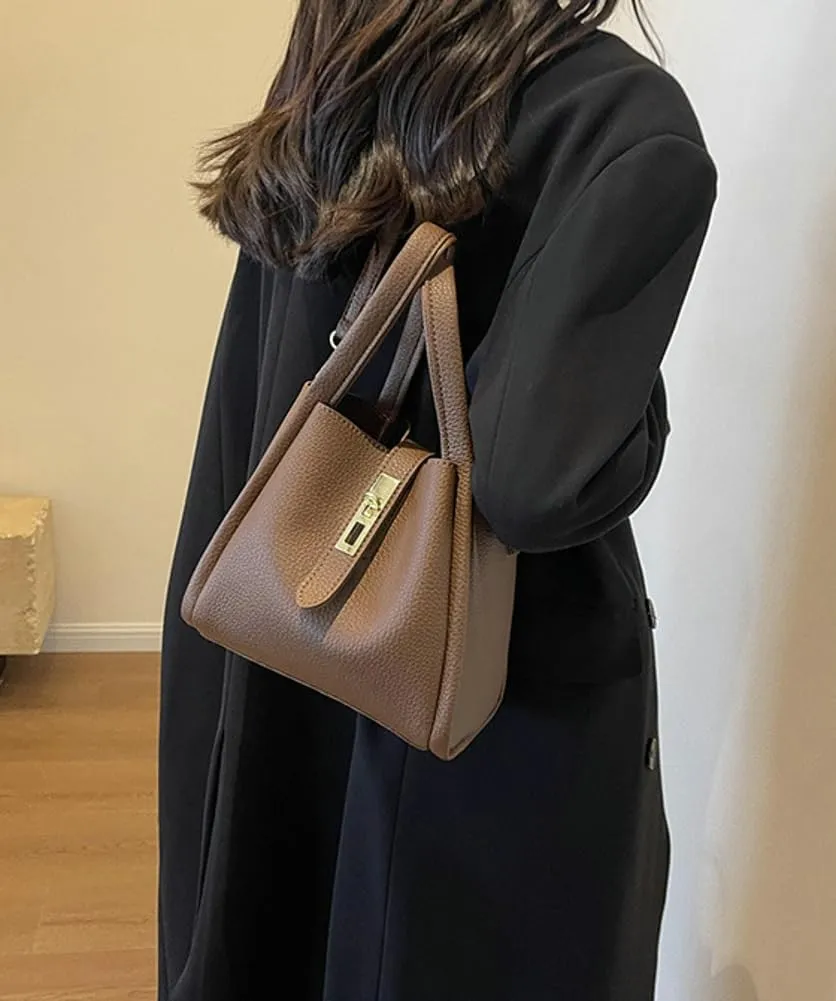 Trendy Vintage Bucket Bag for Woman Crossbody Bag Small Vintage Elegant Tote Bag Shoulder Handbags Cluth Purse