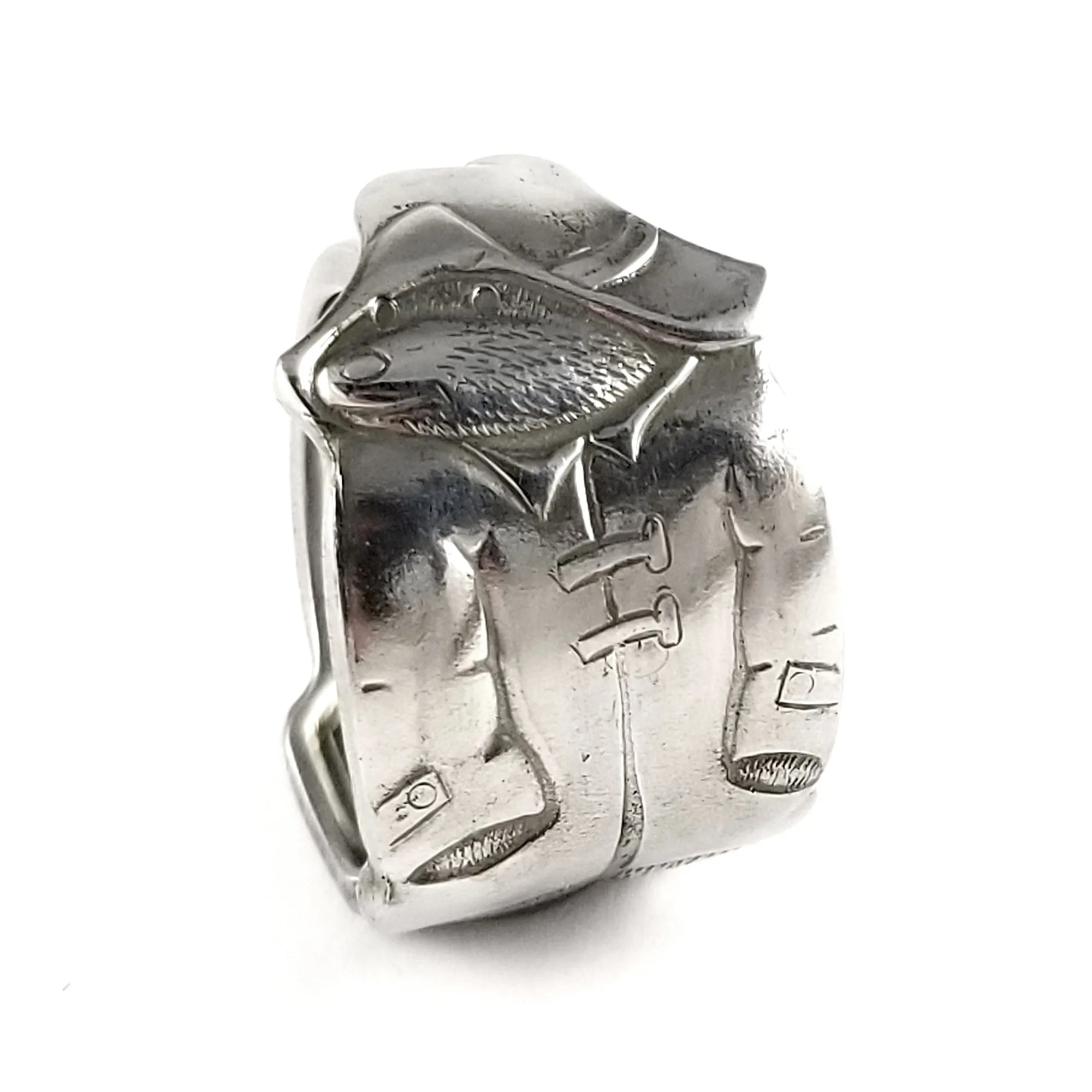 Vintage Paddington Bear Stainless Steel Spoon Ring