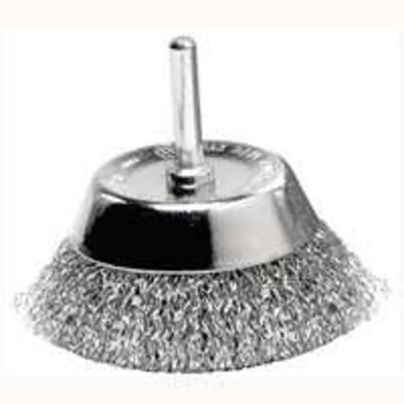 Weiler 36420 Wire Cup Brush, 2-3/4 in Dia, 1/4 in Arbor/Shank, Steel Bristle :EA: QUANTITY: 1