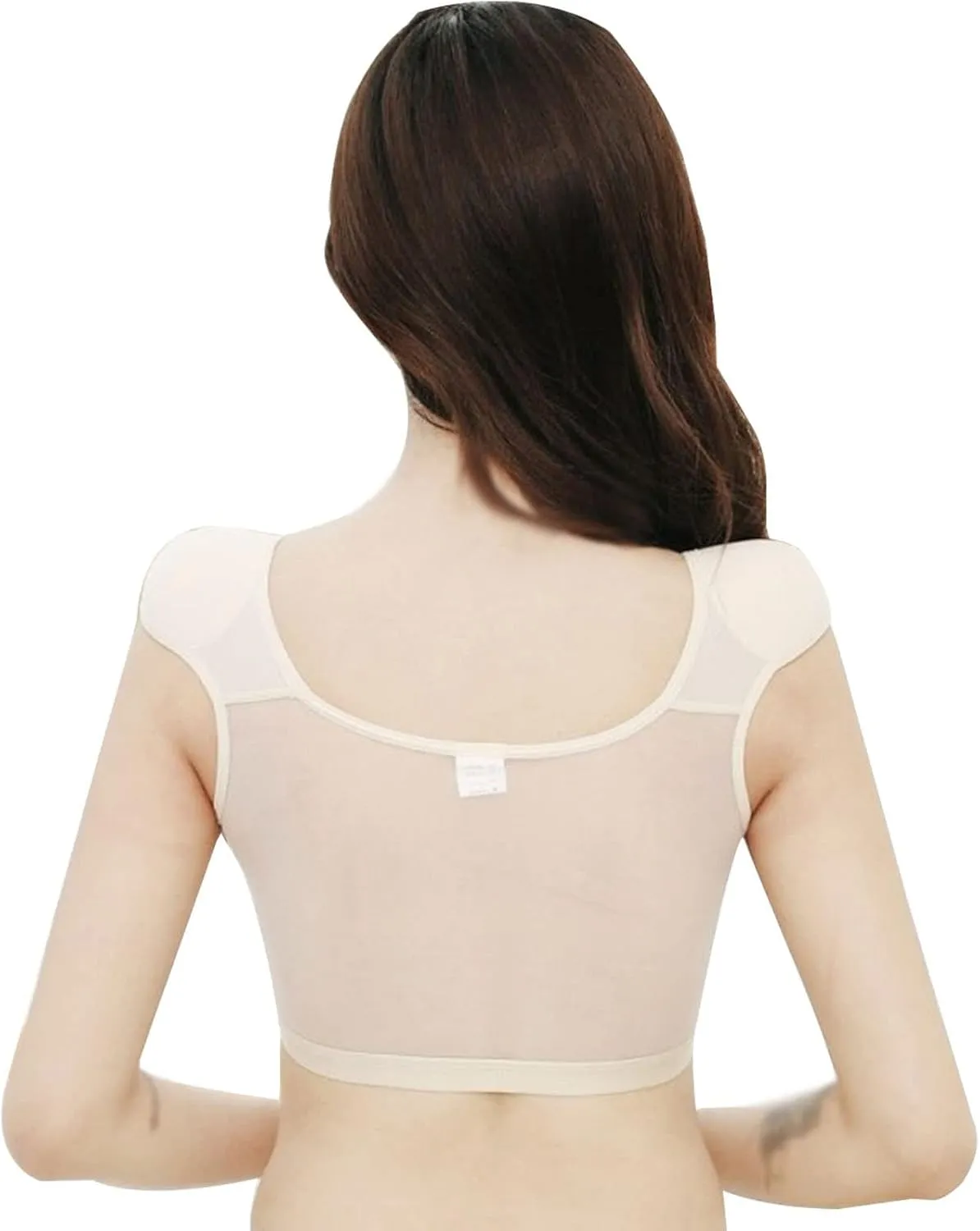 Women 2 in 1 Built-in Shoulder Pad Seamless Underwear Lingerie Shirts Bralette Tank Tops