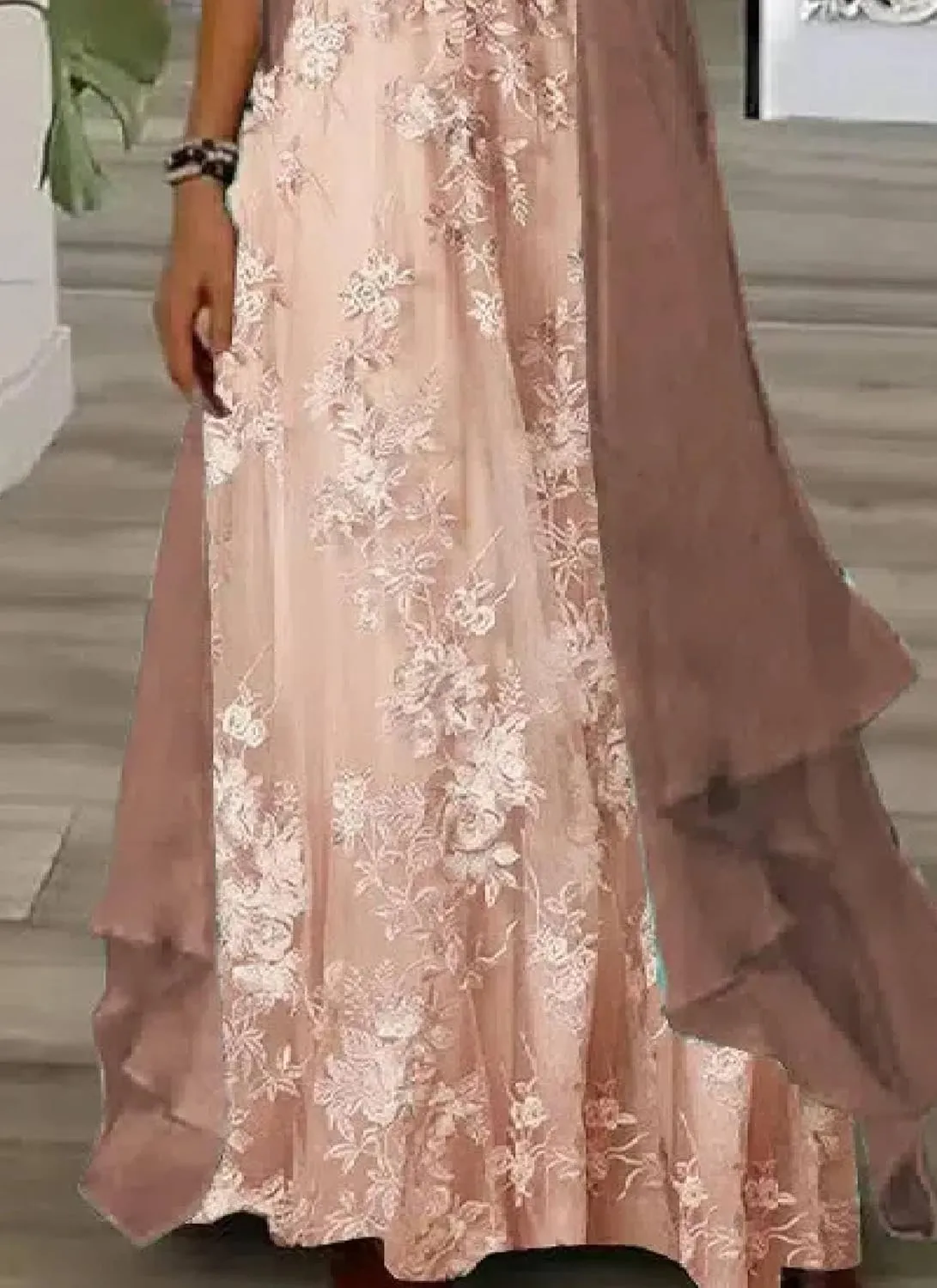 Women's Casual 2 Piece Set 2025 Flowy Summer Outfits Floral Print Maxi Dress with Jacket Loose Irregular Hem Dresses