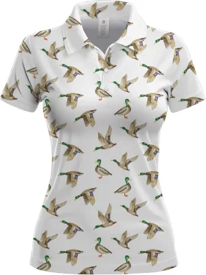 Womens Golf Shirts Hawaiian Funny Print Polo Shirt for Women Golf Shirt Athletic Polos