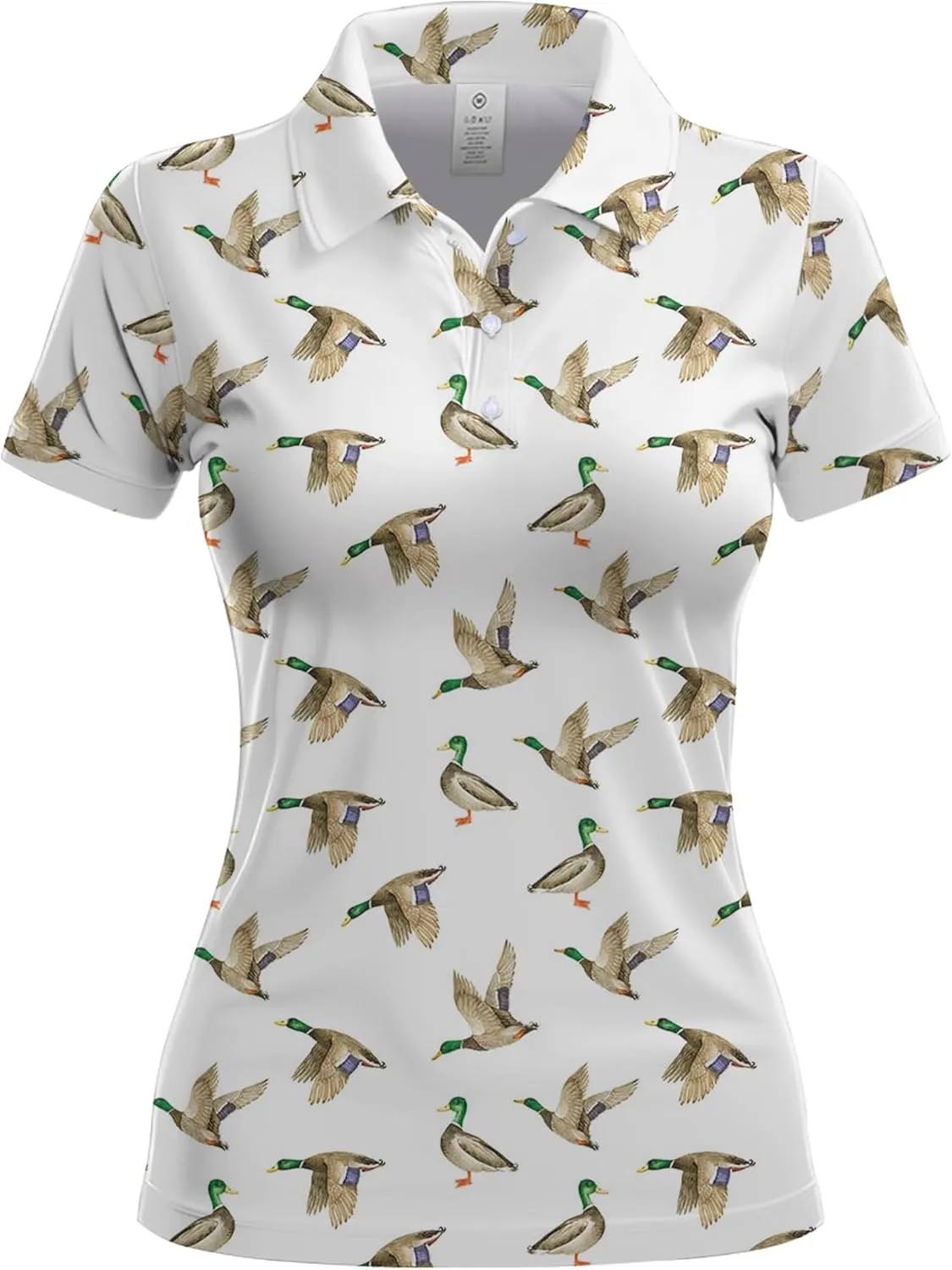 Womens Golf Shirts Hawaiian Funny Print Polo Shirt for Women Golf Shirt Athletic Polos