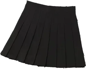 Women's High Waist Harajuku Mini Pleated Skirt Summer Ruffle Bodycon Casual A-Line Short Skirt