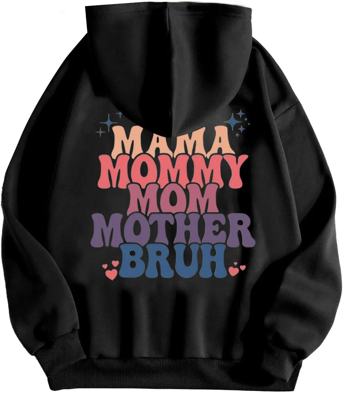 Womens Hoodies Letter Print Oversized Sweatshirt Long Sleeve Tops Pullover Fall Outfits with Pocket