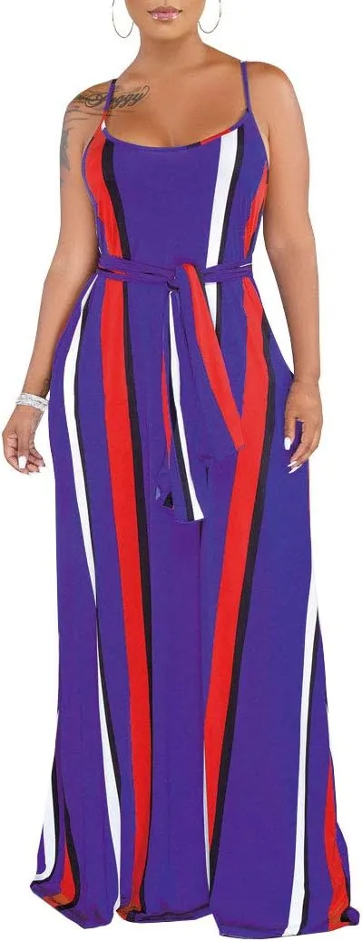 Womens Plus-Size Summer Bohemian Beach Sundress Spaghetti Strap Loose Long Maxi Dresses with Pockets
