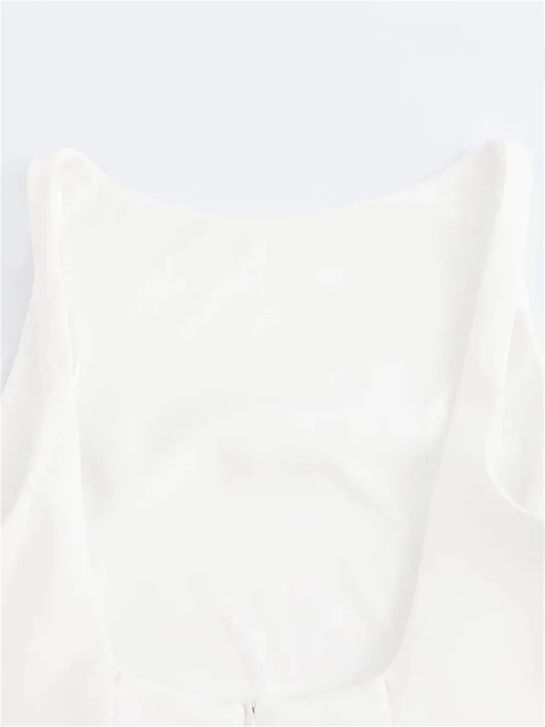 Women's Sleeveless Solid Color Ruffle Hem Fluffy Backless Slim Mini Dress Sexy Prom Party Dresses