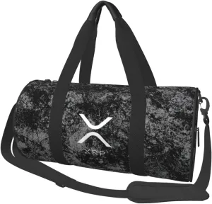 Xrp Ripple Convertible Garment Bag with Shoulder Strap, Carry on Garment Duffel Bag for Men Women - Rolling Foldable for Travel Luggage Bags (Black)