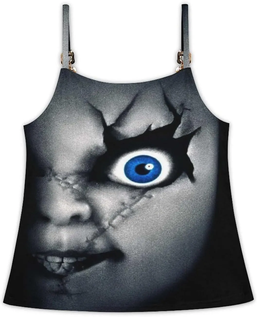 ZHANGXM Womens Beach Tank Tops Chucky Sleeveless Lightweight Shirts Summer Running Athletic Swim Shirts